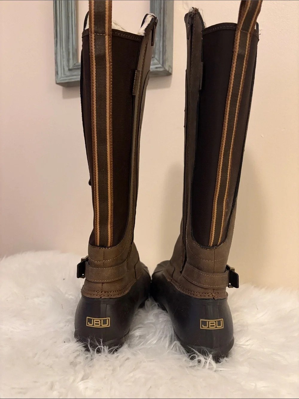 JBU Women's Dark Brown -Knee High Waterproof Boots